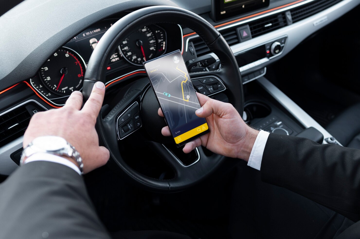 driver dressed elegant costume 23 2149184246